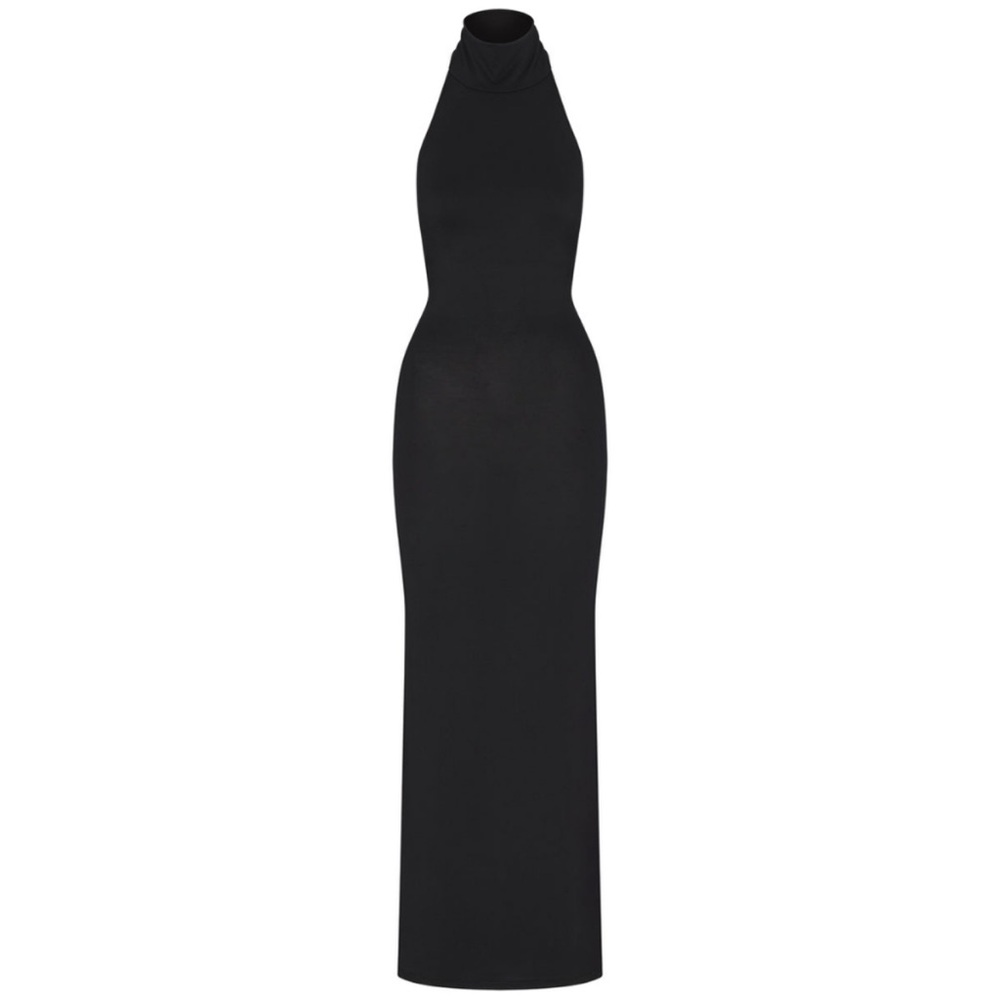 Skims smooth lounge low back halter dress